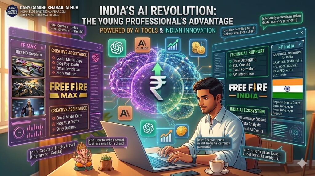 Indian professional earning money online using AI tools like ChatGPT and Claude in 2026